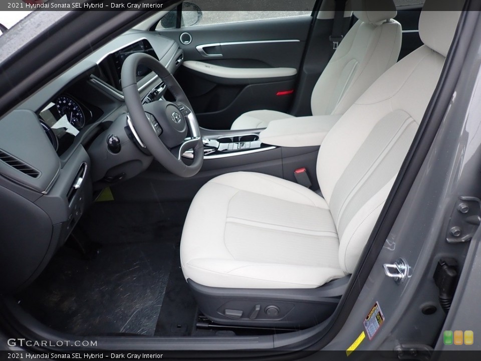 Dark Gray Interior Front Seat for the 2021 Hyundai Sonata SEL Hybrid #142123596