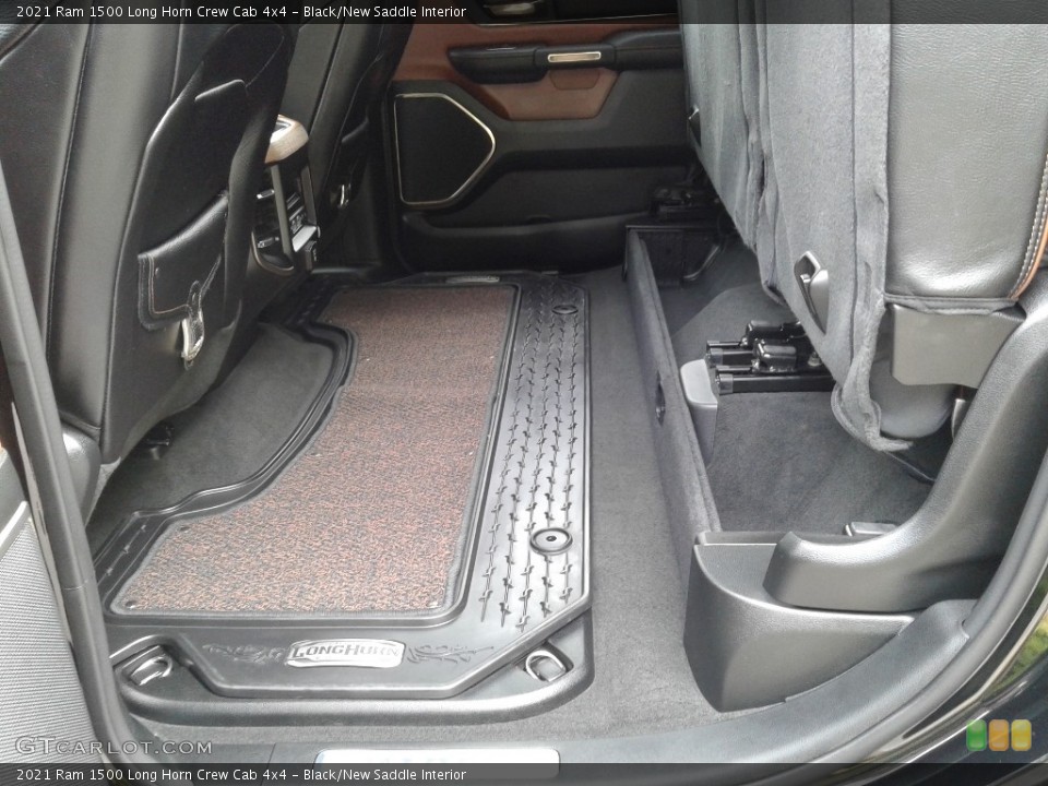 Black/New Saddle Interior Rear Seat for the 2021 Ram 1500 Long Horn Crew Cab 4x4 #142124187