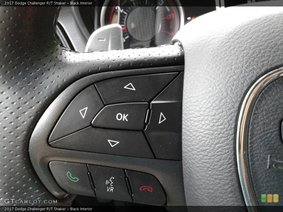 Black Interior Steering Wheel for the 2017 Dodge Challenger R/T Shaker #142127013