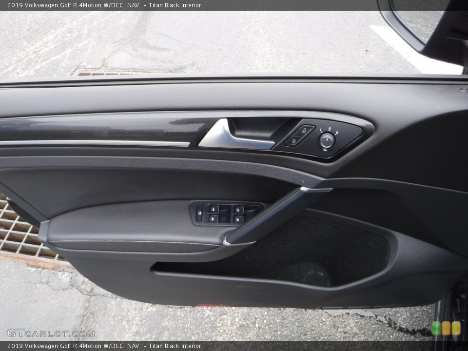 Titan Black Interior Door Panel for the 2019 Volkswagen Golf R 4Motion W/DCC. NAV. #142127634