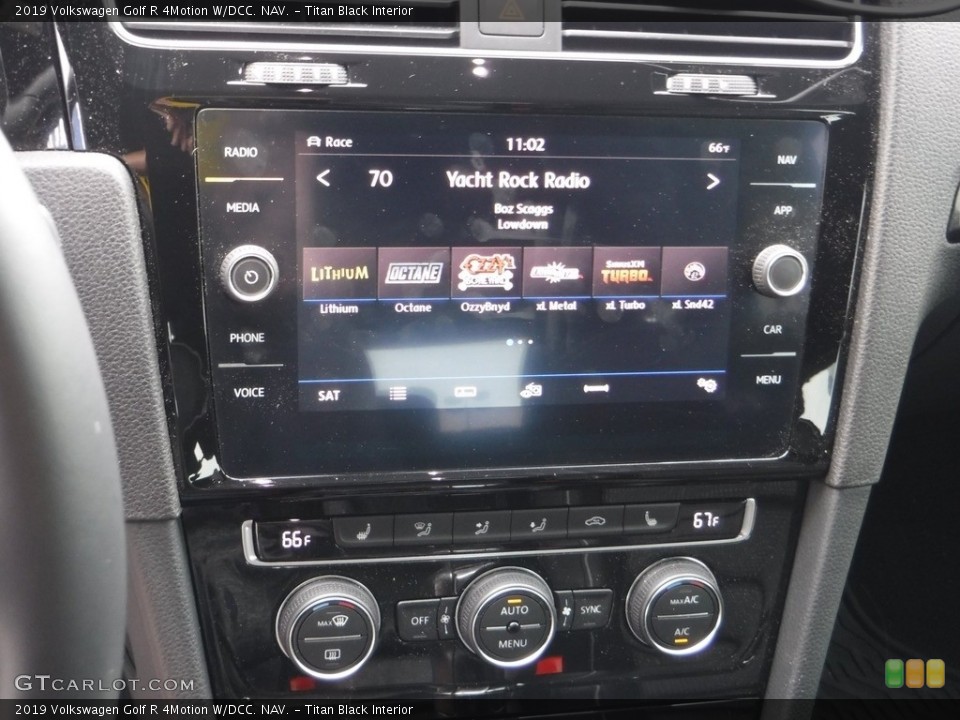 Titan Black Interior Controls for the 2019 Volkswagen Golf R 4Motion W/DCC. NAV. #142127799