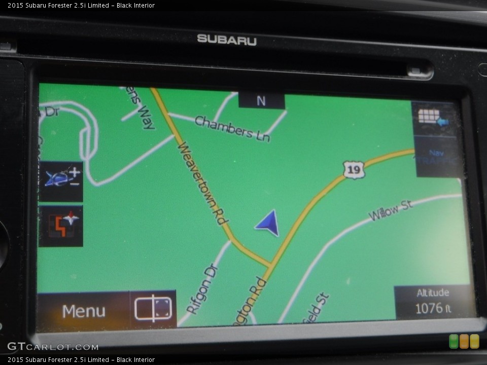 Black Interior Navigation for the 2015 Subaru Forester 2.5i Limited #142128669