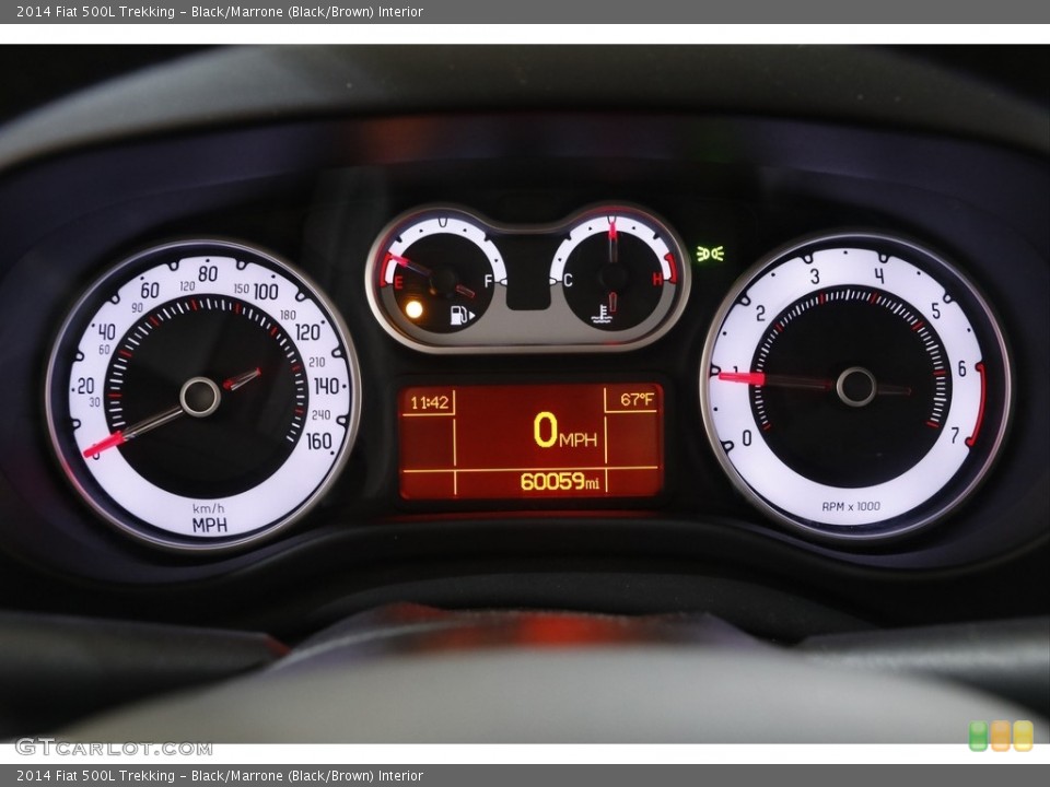 Black/Marrone (Black/Brown) Interior Gauges for the 2014 Fiat 500L Trekking #142129005