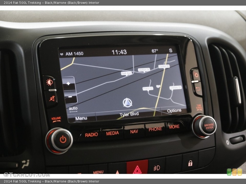 Black/Marrone (Black/Brown) Interior Navigation for the 2014 Fiat 500L Trekking #142129095