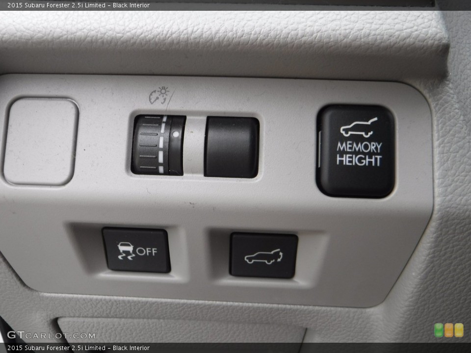 Black Interior Controls for the 2015 Subaru Forester 2.5i Limited #142129104