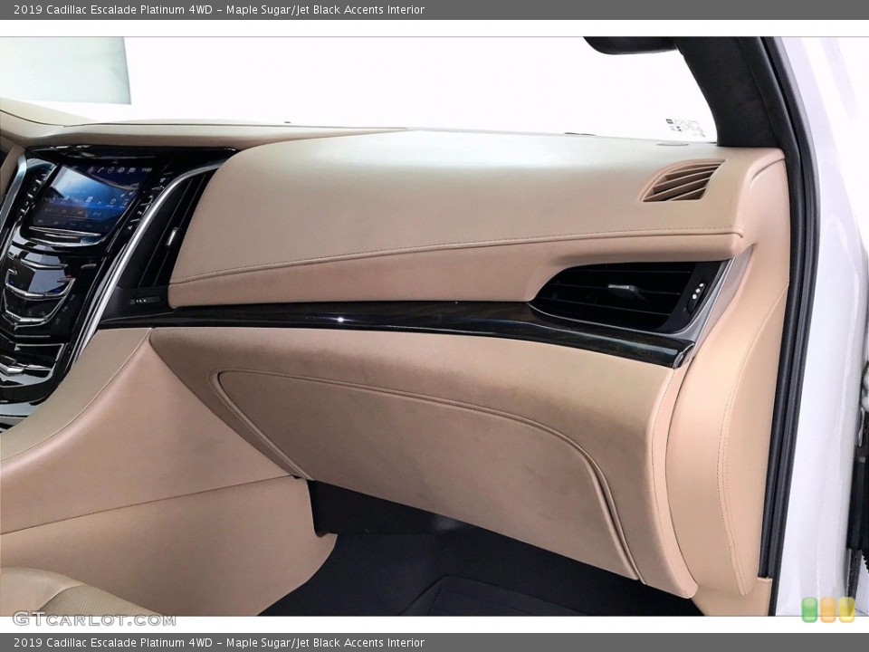 Maple Sugar/Jet Black Accents Interior Dashboard for the 2019 Cadillac Escalade Platinum 4WD #142129584