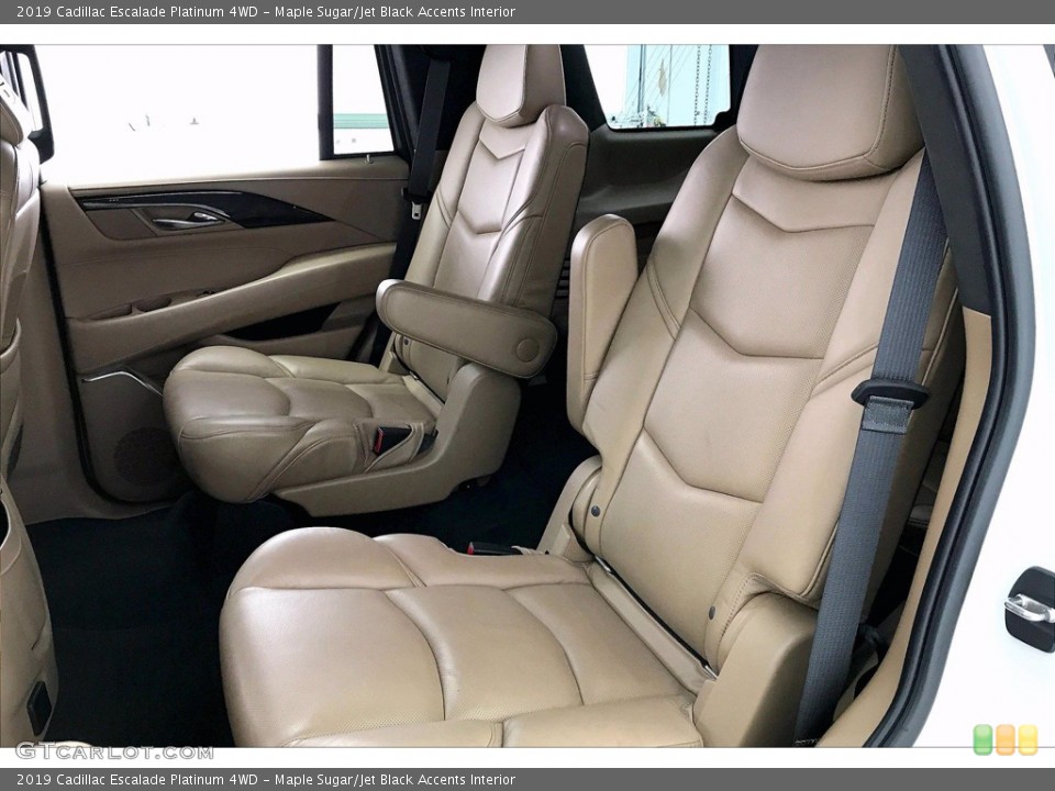 Maple Sugar/Jet Black Accents Interior Rear Seat for the 2019 Cadillac Escalade Platinum 4WD #142129694