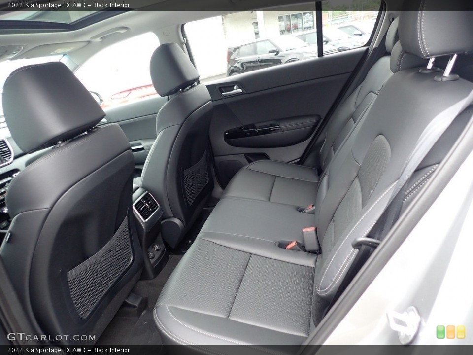 Black Interior Rear Seat for the 2022 Kia Sportage EX AWD #142131675