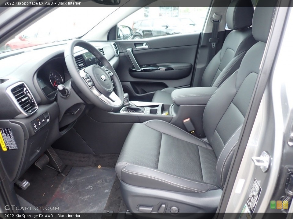 Black Interior Front Seat for the 2022 Kia Sportage EX AWD #142131702
