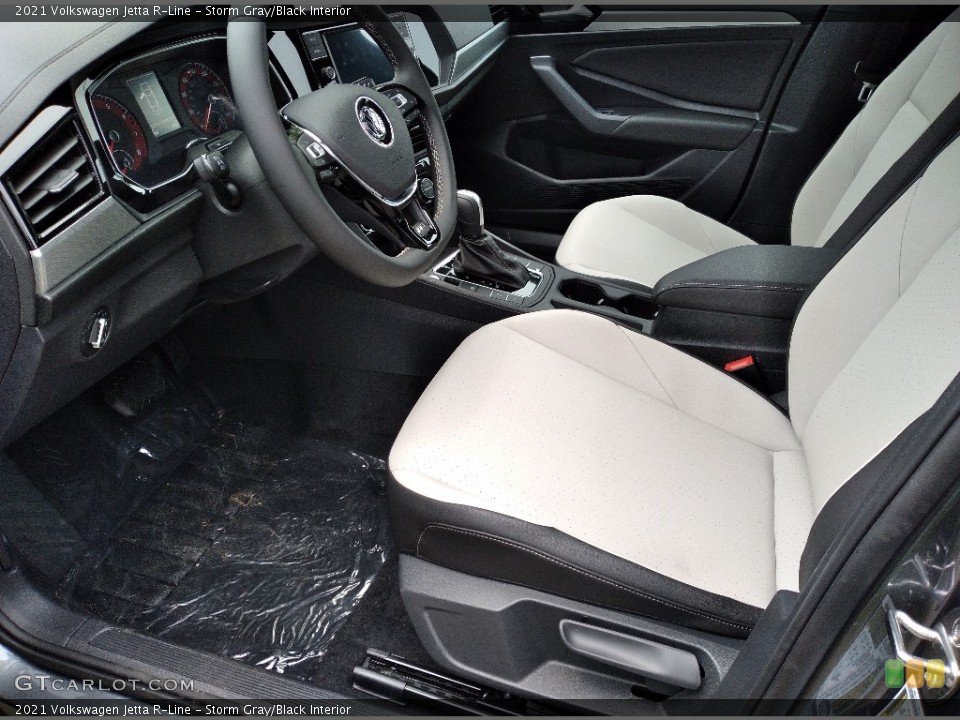 Storm Gray/Black 2021 Volkswagen Jetta Interiors
