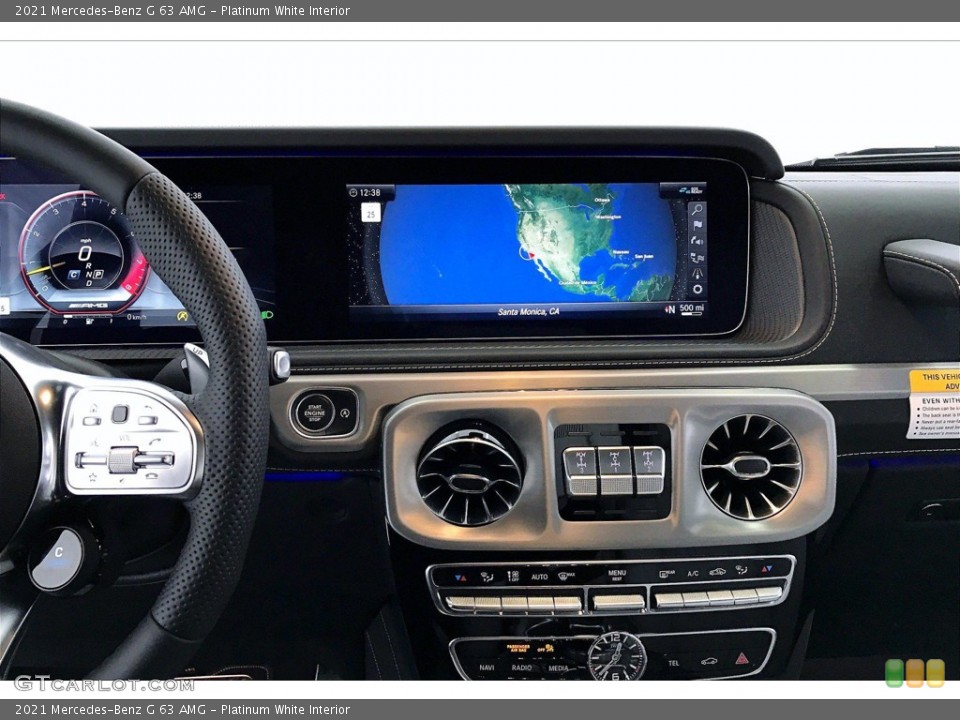 Platinum White Interior Controls for the 2021 Mercedes-Benz G 63 AMG #142135146