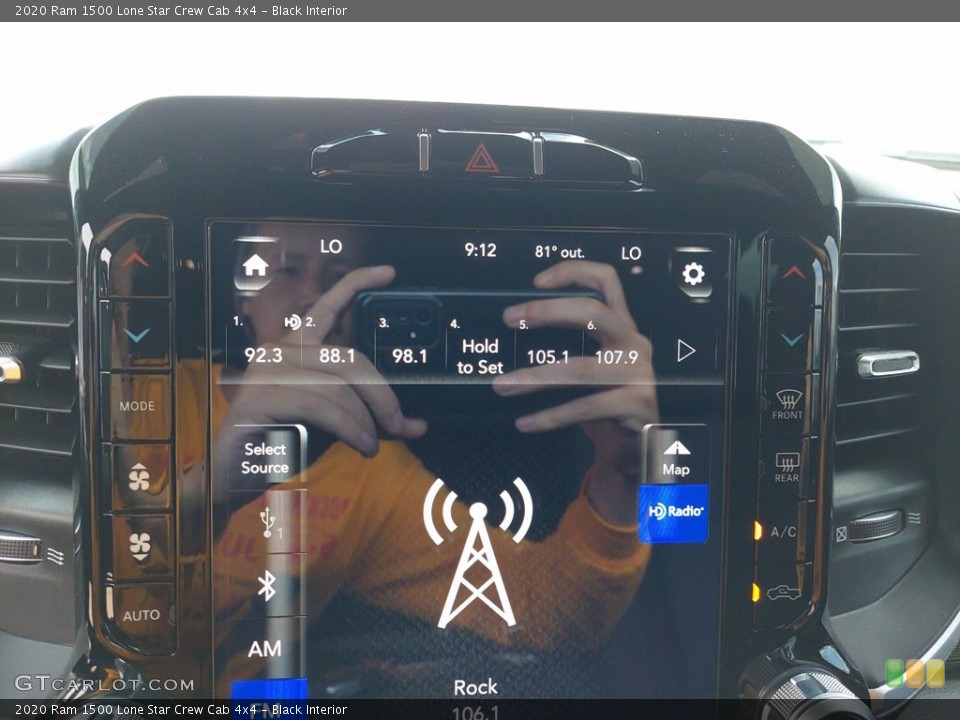 Black Interior Audio System for the 2020 Ram 1500 Lone Star Crew Cab 4x4 #142135179