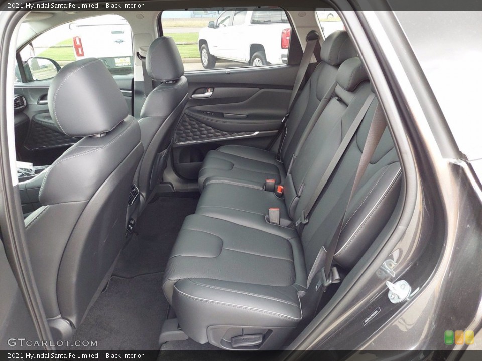 Black Interior Rear Seat for the 2021 Hyundai Santa Fe Limited #142135572