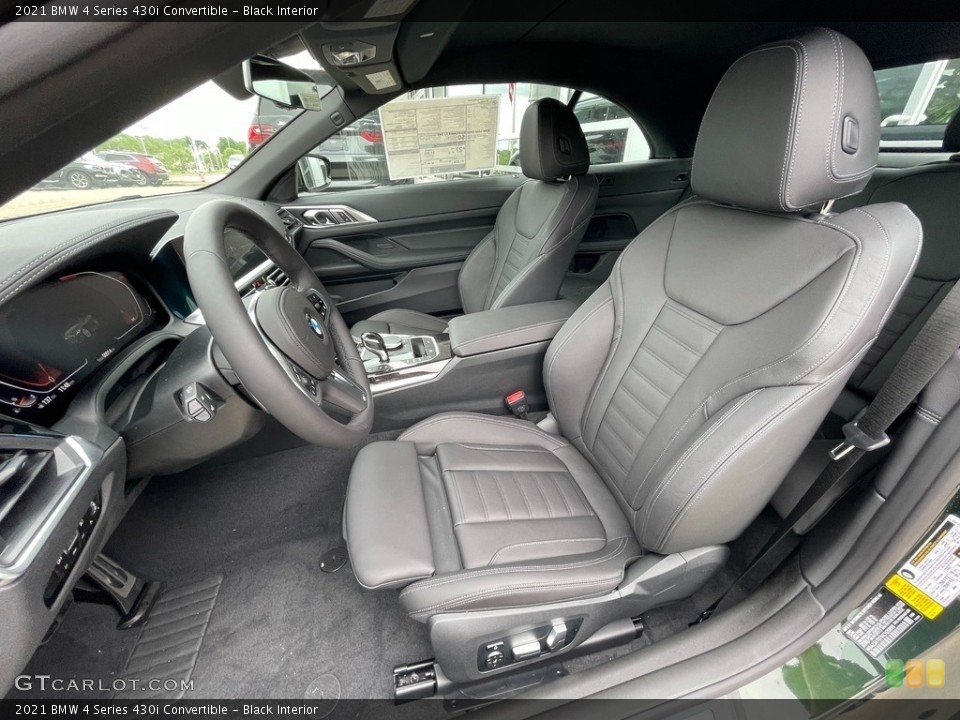 Black Interior Photo for the 2021 BMW 4 Series 430i Convertible #142136587