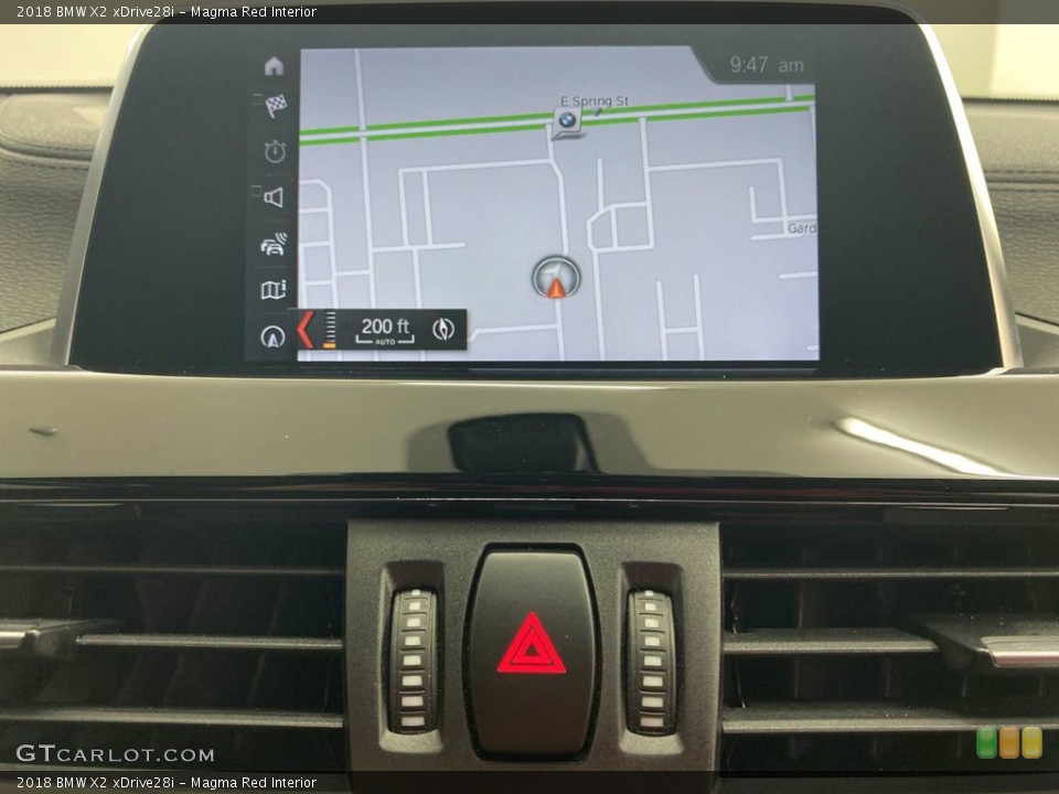 Magma Red Interior Navigation for the 2018 BMW X2 xDrive28i #142137529