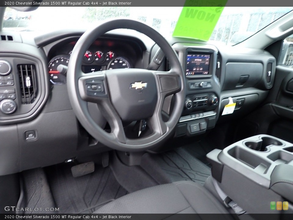Jet Black Interior Dashboard for the 2020 Chevrolet Silverado 1500 WT Regular Cab 4x4 #142139731