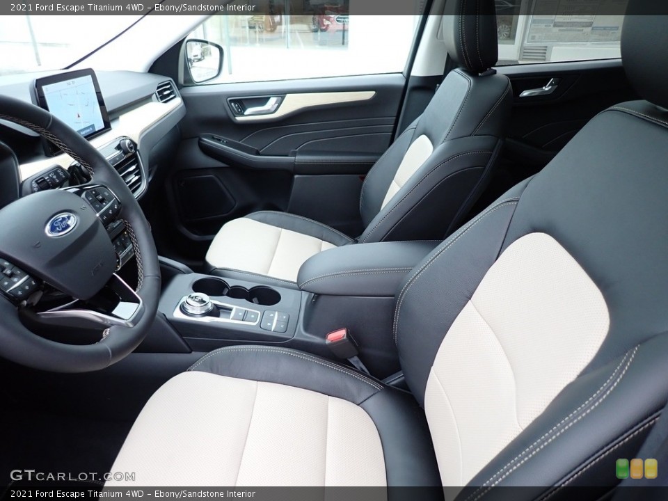 Ebony/Sandstone Interior Photo for the 2021 Ford Escape Titanium 4WD #142139827