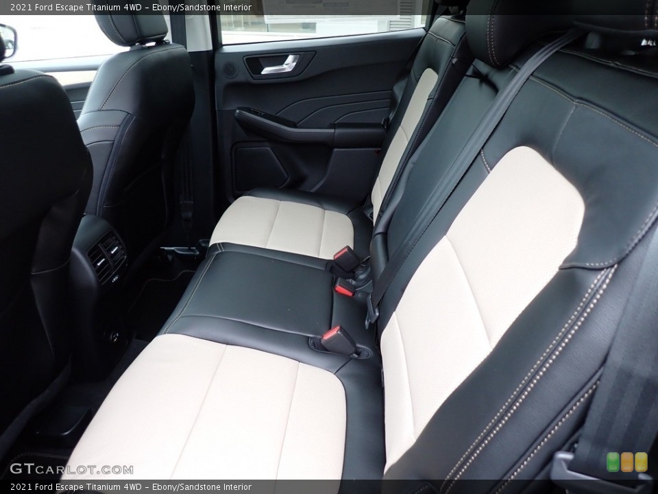 Ebony/Sandstone Interior Rear Seat for the 2021 Ford Escape Titanium 4WD #142139851