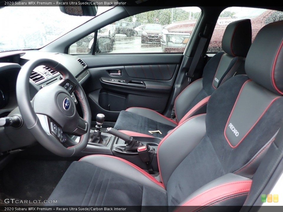 Recaro Ultra Suede/Carbon Black Interior Front Seat for the 2020 Subaru WRX Premium #142140178