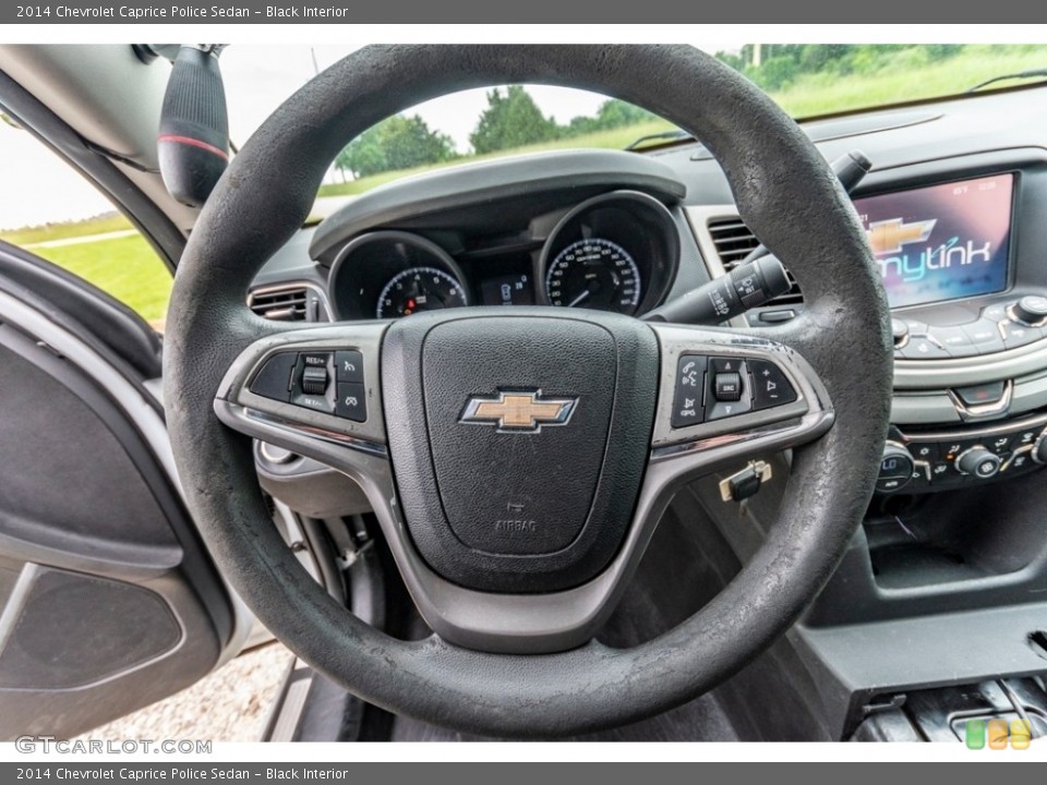 Black Interior Steering Wheel for the 2014 Chevrolet Caprice Police Sedan #142140805