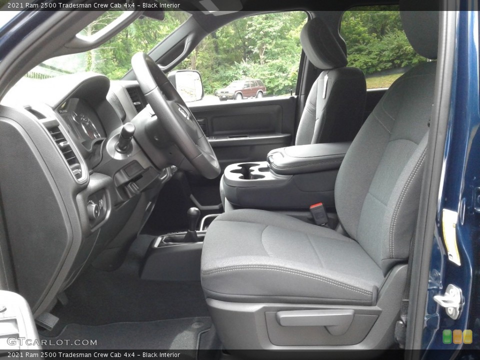 Black Interior Front Seat for the 2021 Ram 2500 Tradesman Crew Cab 4x4 #142141435
