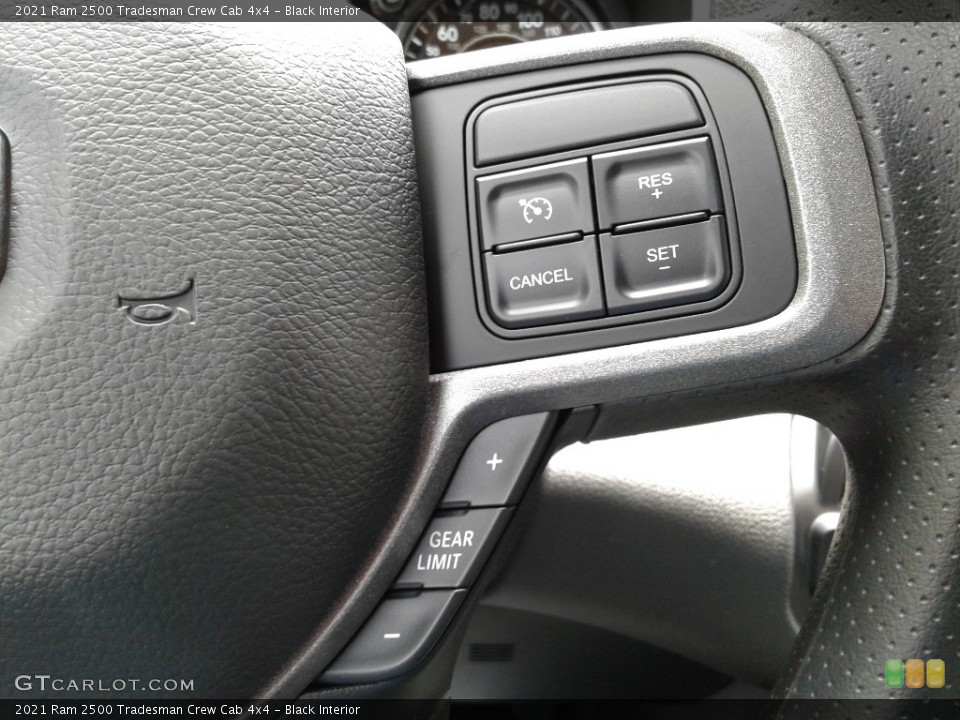 Black Interior Steering Wheel for the 2021 Ram 2500 Tradesman Crew Cab 4x4 #142141666