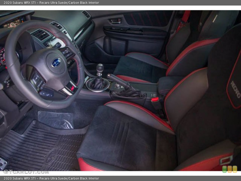 Recaro Ultra Suede/Carbon Black Interior Photo for the 2020 Subaru WRX STI #142142074
