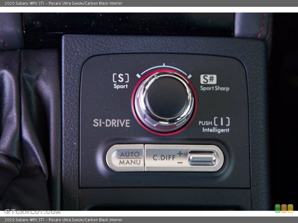 Recaro Ultra Suede/Carbon Black Interior Controls for the 2020 Subaru WRX STI #142142317