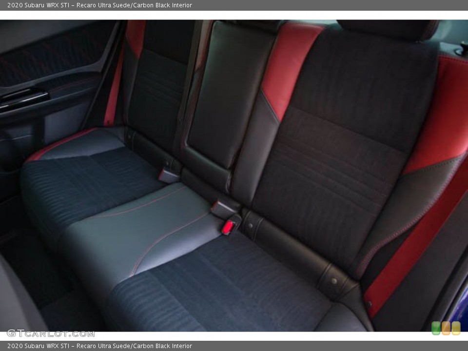 Recaro Ultra Suede/Carbon Black Interior Rear Seat for the 2020 Subaru WRX STI #142142341