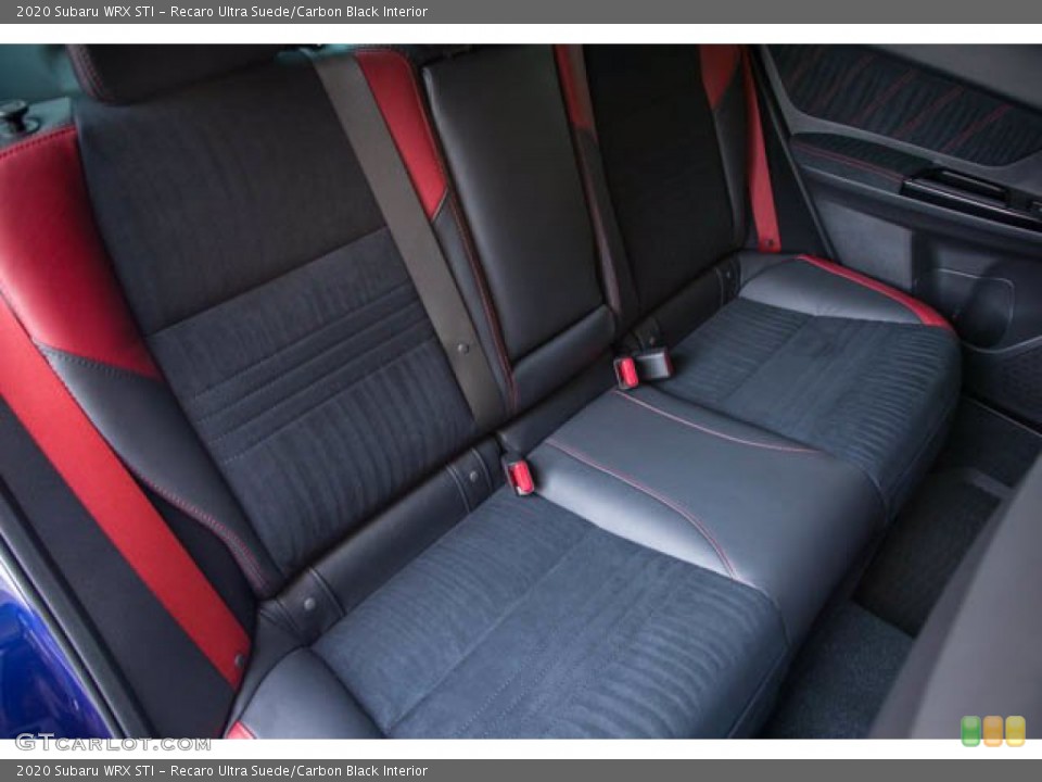 Recaro Ultra Suede/Carbon Black Interior Rear Seat for the 2020 Subaru WRX STI #142142392
