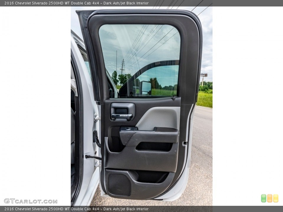 Dark Ash/Jet Black Interior Door Panel for the 2016 Chevrolet Silverado 2500HD WT Double Cab 4x4 #142142449