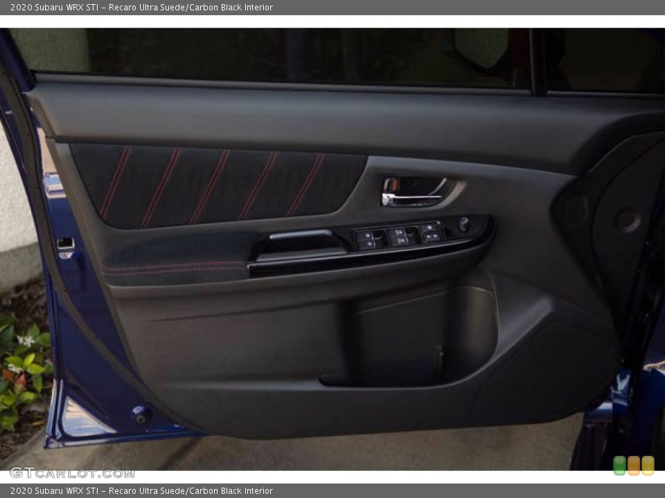 Recaro Ultra Suede/Carbon Black Interior Door Panel for the 2020 Subaru WRX STI #142142503