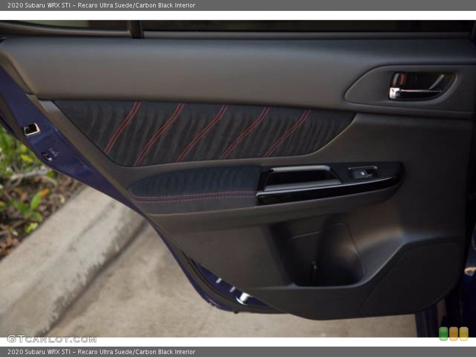 Recaro Ultra Suede/Carbon Black Interior Door Panel for the 2020 Subaru WRX STI #142142524