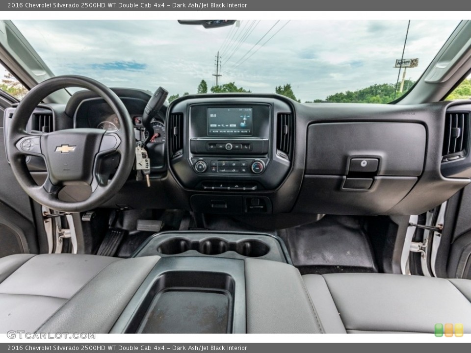 Dark Ash/Jet Black Interior Dashboard for the 2016 Chevrolet Silverado 2500HD WT Double Cab 4x4 #142142529