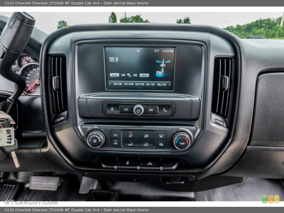 Dark Ash/Jet Black Interior Controls for the 2016 Chevrolet Silverado 2500HD WT Double Cab 4x4 #142142551
