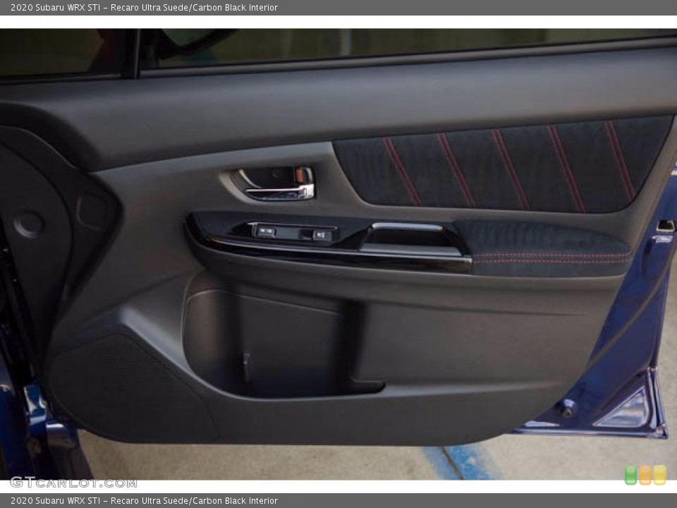 Recaro Ultra Suede/Carbon Black Interior Door Panel for the 2020 Subaru WRX STI #142142557