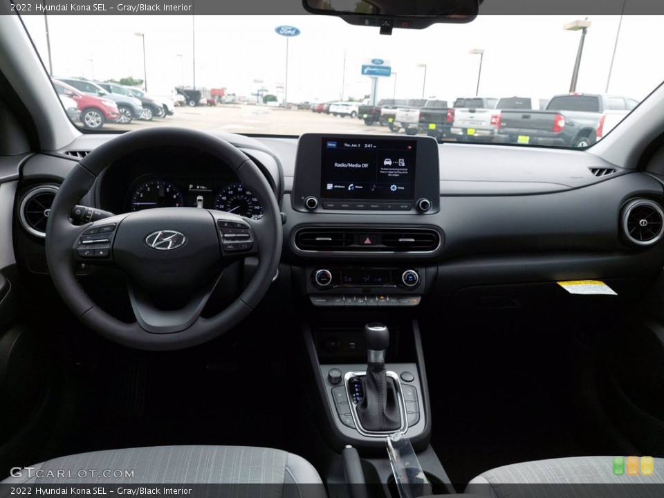 Gray/Black Interior Dashboard for the 2022 Hyundai Kona SEL #142142560