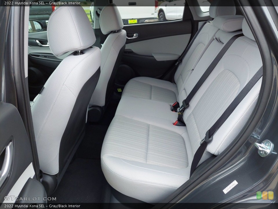 Gray/Black Interior Rear Seat for the 2022 Hyundai Kona SEL #142142578