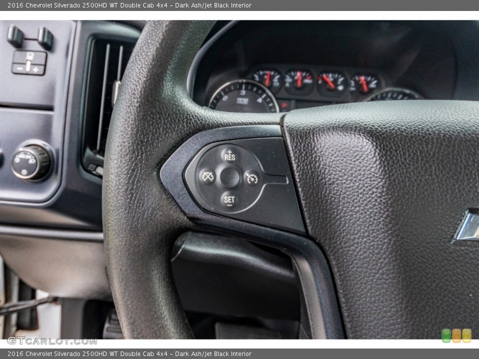 Dark Ash/Jet Black Interior Steering Wheel for the 2016 Chevrolet Silverado 2500HD WT Double Cab 4x4 #142142587