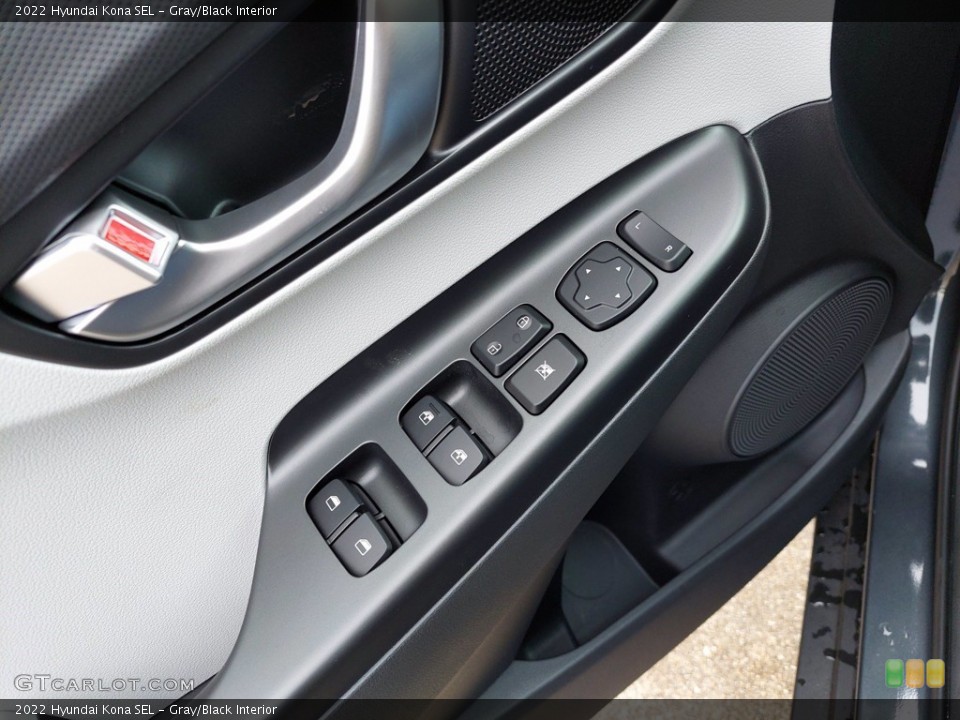 Gray/Black Interior Controls for the 2022 Hyundai Kona SEL #142142749