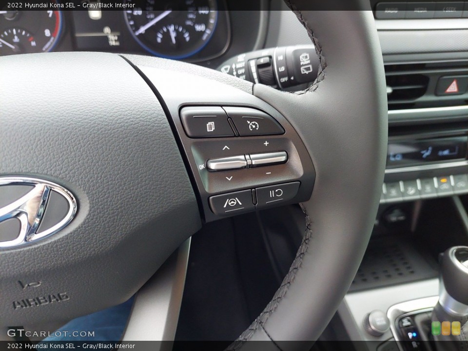 Gray/Black Interior Steering Wheel for the 2022 Hyundai Kona SEL #142142806