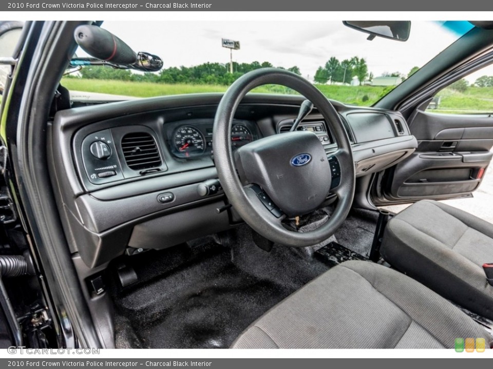 Charcoal Black Interior Dashboard for the 2010 Ford Crown Victoria Police Interceptor #142143060