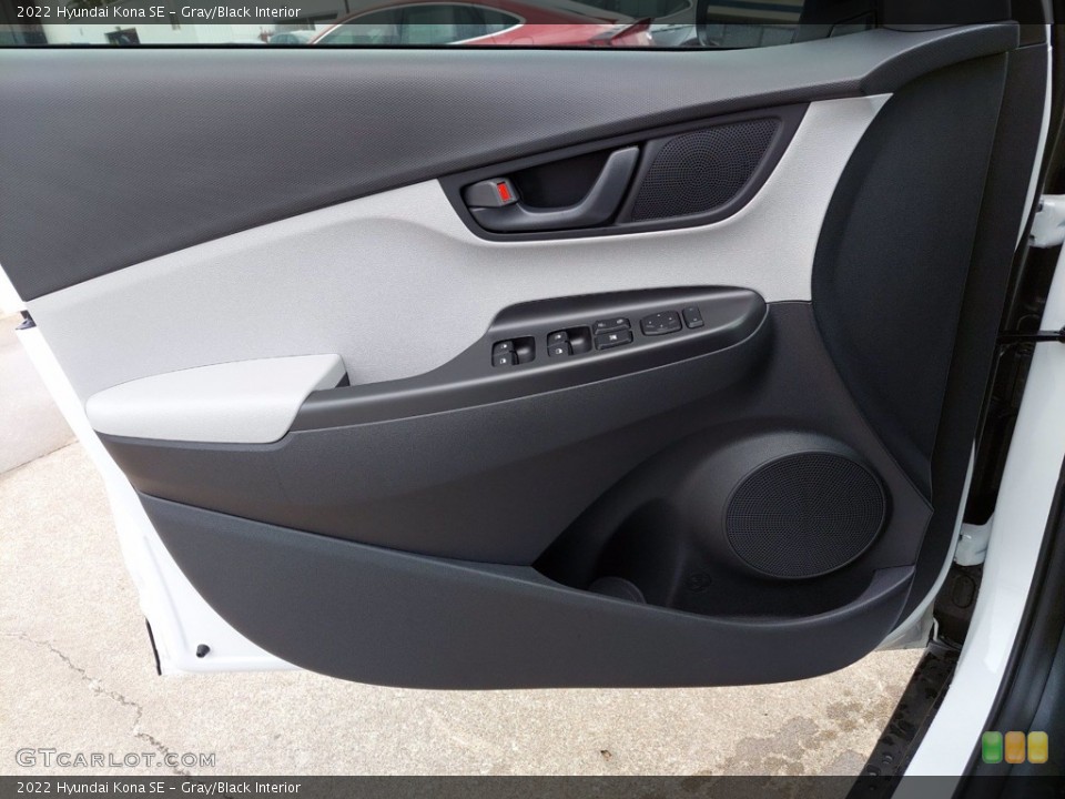 Gray/Black Interior Door Panel for the 2022 Hyundai Kona SE #142143667