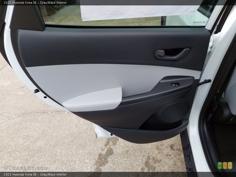 Gray/Black Interior Door Panel for the 2022 Hyundai Kona SE #142143853