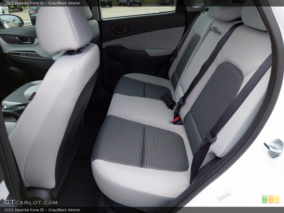Gray/Black Interior Rear Seat for the 2022 Hyundai Kona SE #142143871