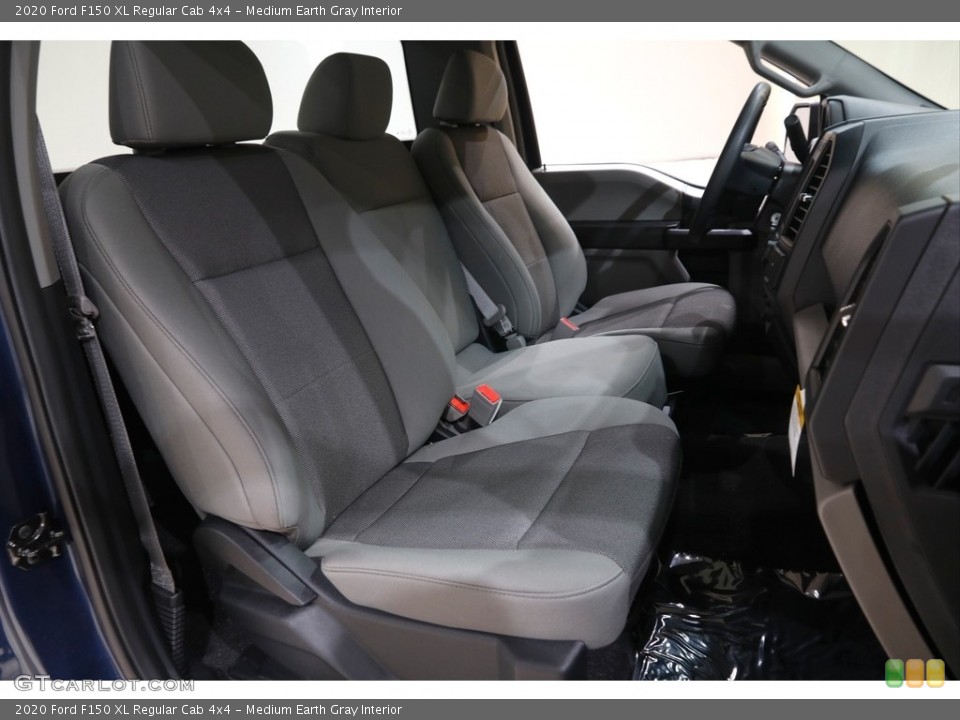 Medium Earth Gray Interior Front Seat for the 2020 Ford F150 XL Regular Cab 4x4 #142143910