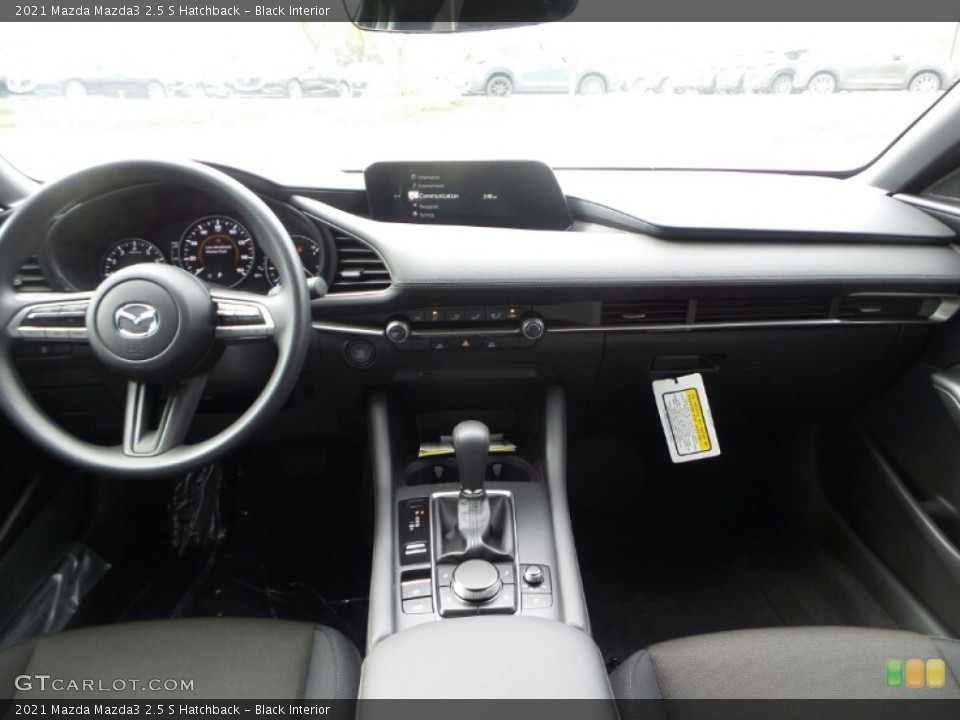 Black Interior Dashboard for the 2021 Mazda Mazda3 2.5 S Hatchback #142143940
