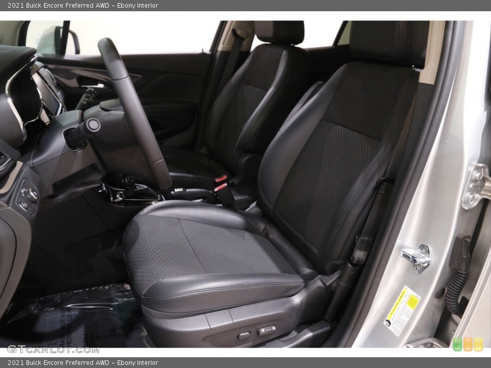 Ebony Interior Front Seat for the 2021 Buick Encore Preferred AWD #142144018