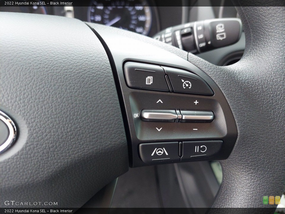 Black Interior Steering Wheel for the 2022 Hyundai Kona SEL #142144208
