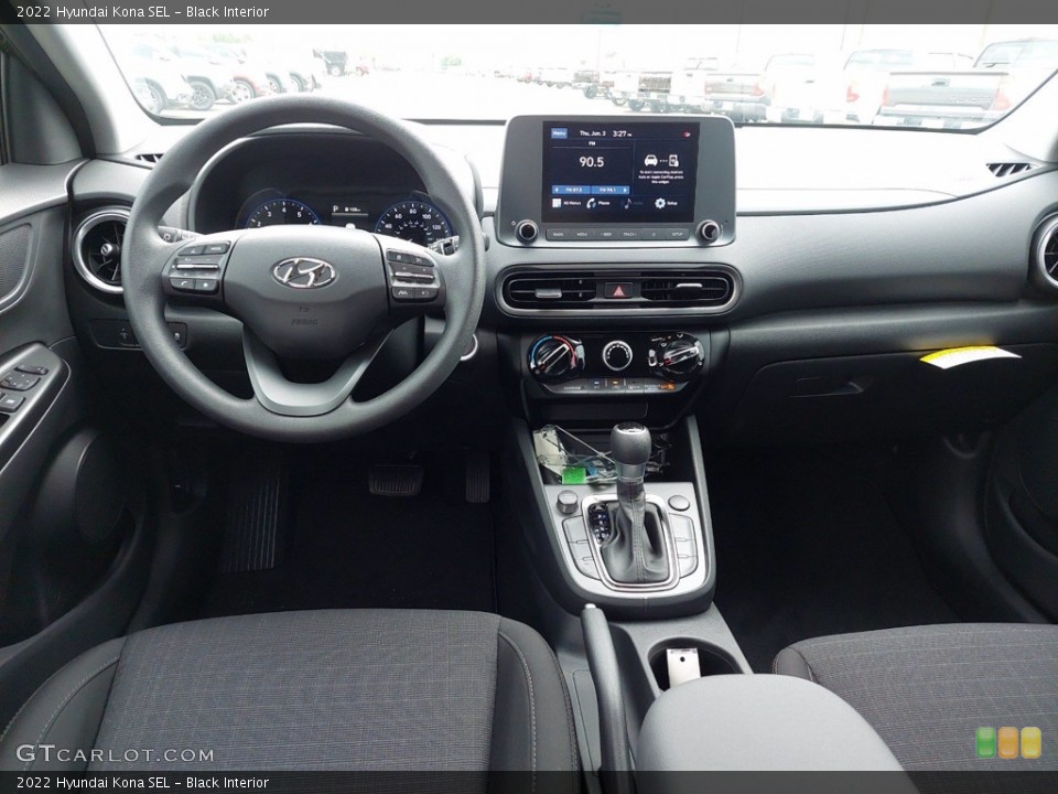 Black Interior Dashboard for the 2022 Hyundai Kona SEL #142144309